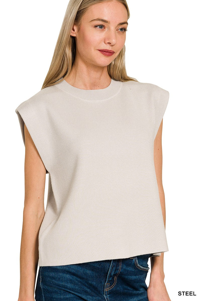 Steel Viscose Sweater Vest