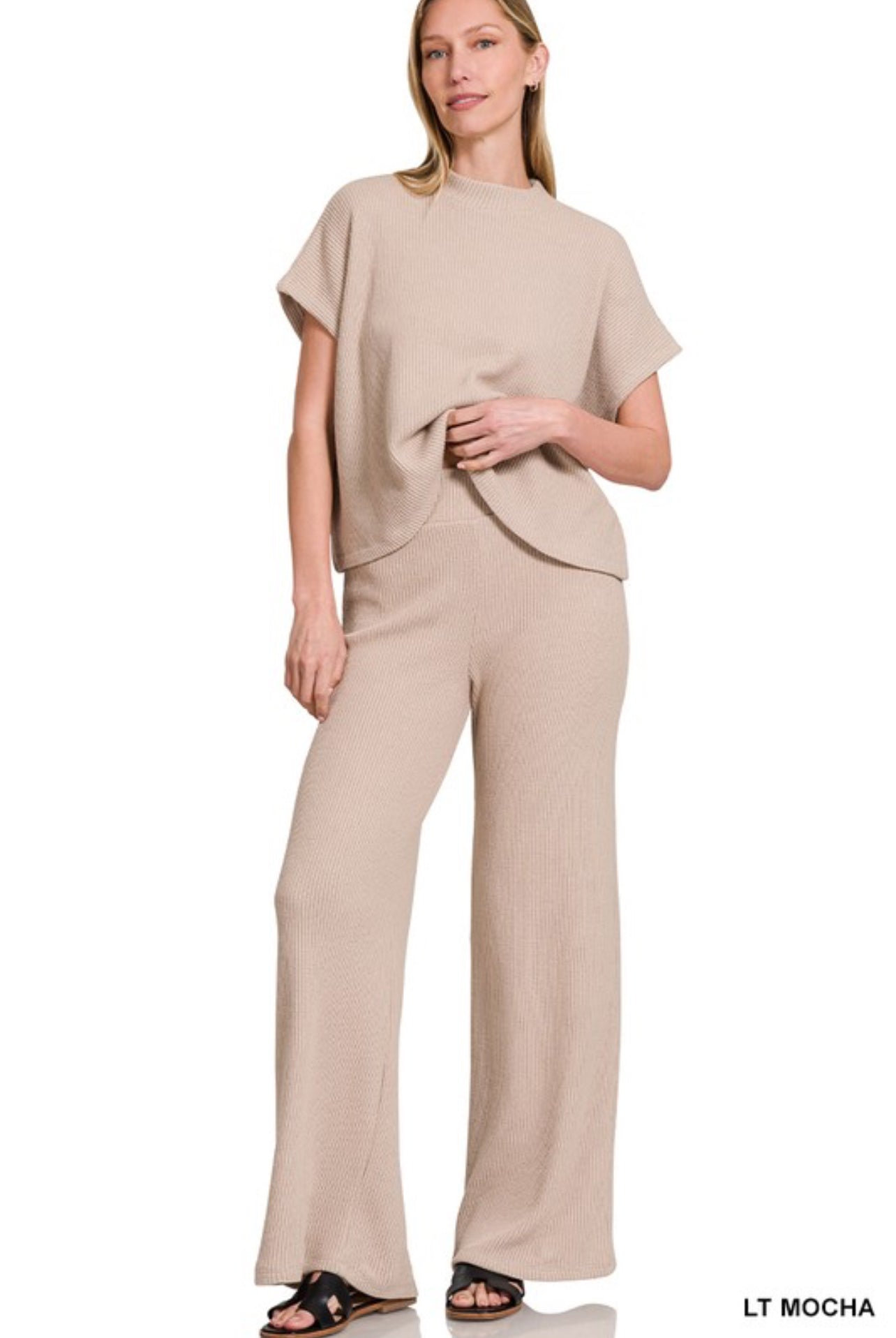 Lt mocha sweater set