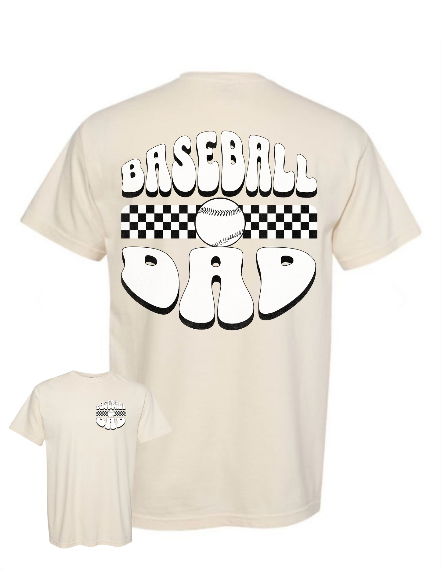 Checkered baseball dad T-shirt/Sweatshirt