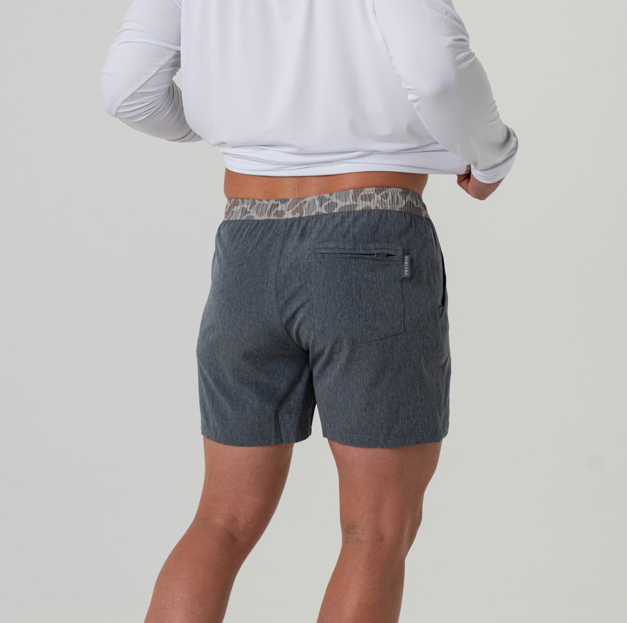 Burlebo Grizzly Grey 7in Athletic Shorts