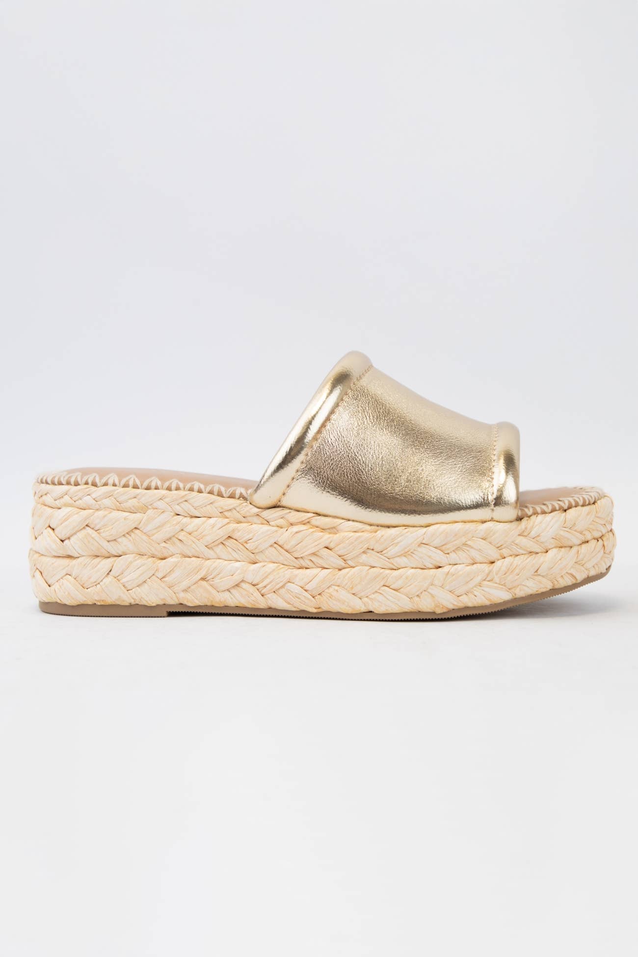 MONTE CHUNKY PLATFORM RAFFIA HEEL SLIP ON WEDGE