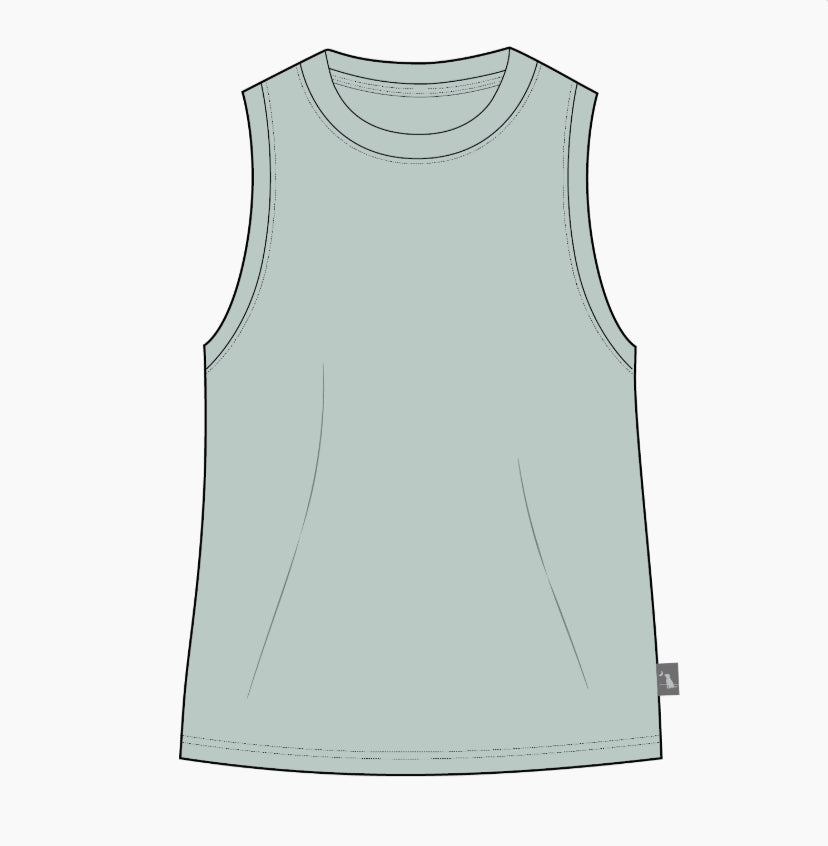 Local Girl Eucalyptus Muscle Tank