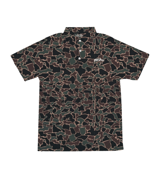 Old Row 80s Camo Polo (Brown)