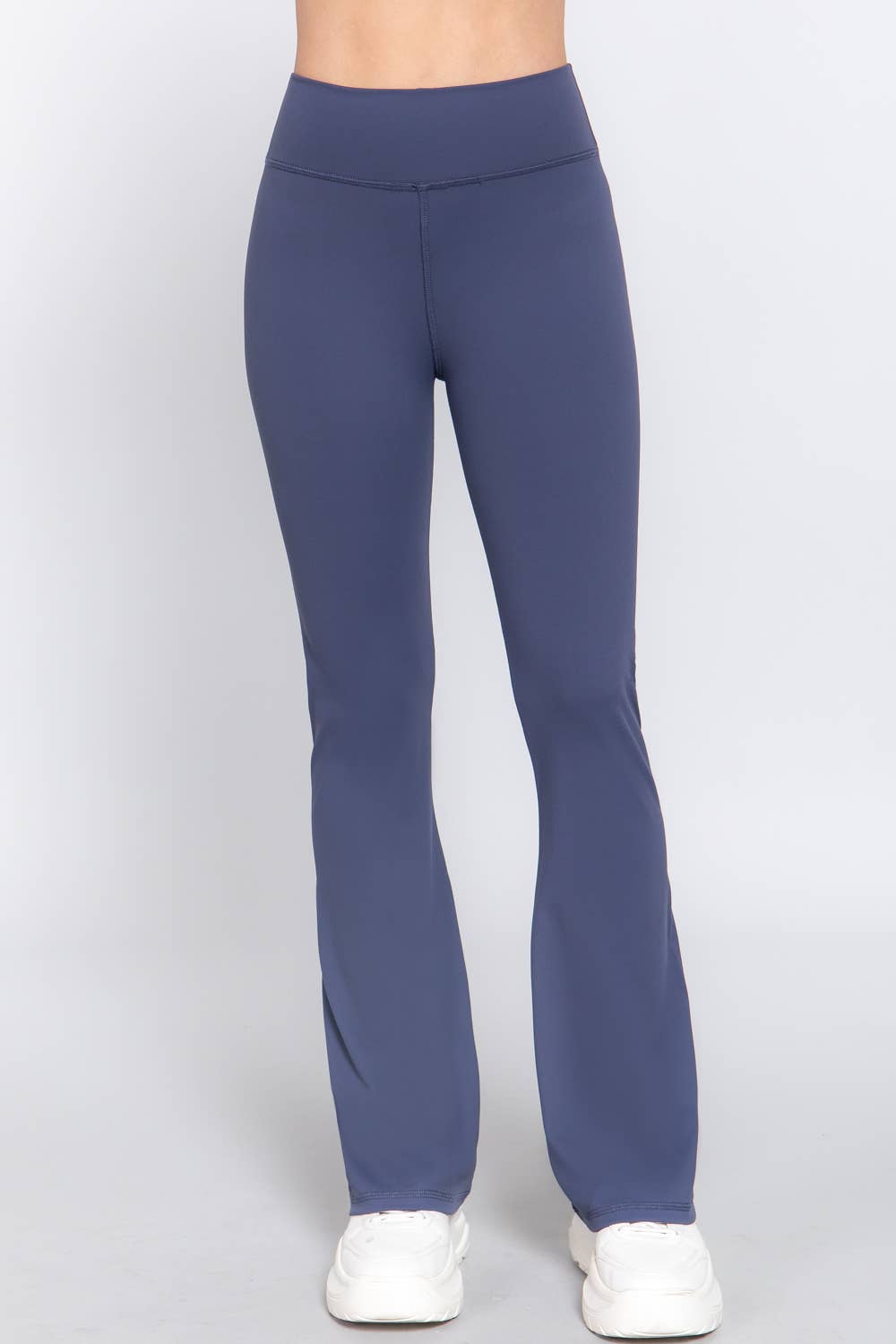 Waist Band Flare Stretch Workout Long Pants