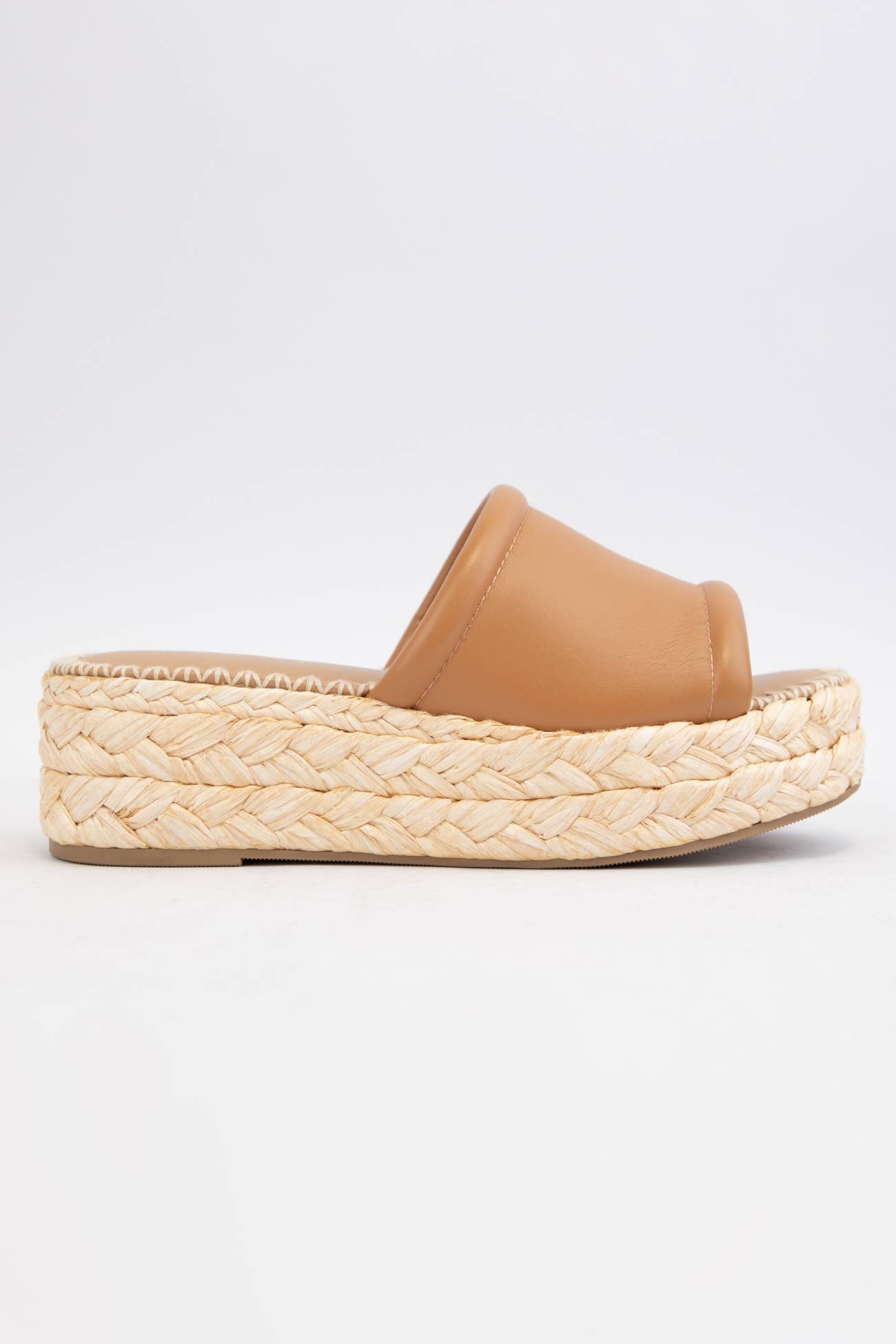MONTE CHUNKY PLATFORM RAFFIA HEEL SLIP ON WEDGE
