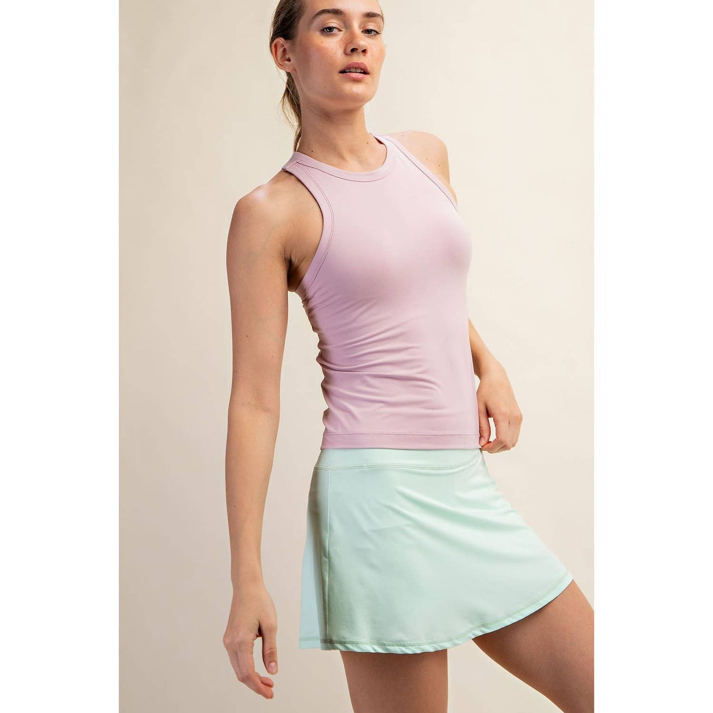 BUTTER SLEEVELESS RACER BACK TANK TOP