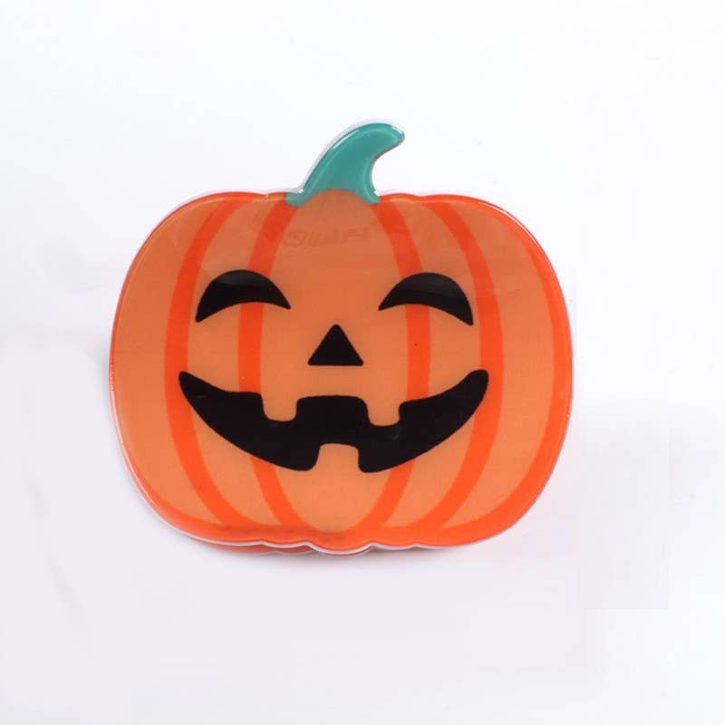 LARGE HALLOWEEN PUMPKIN HAIR CLAW CLIPS | 40H963