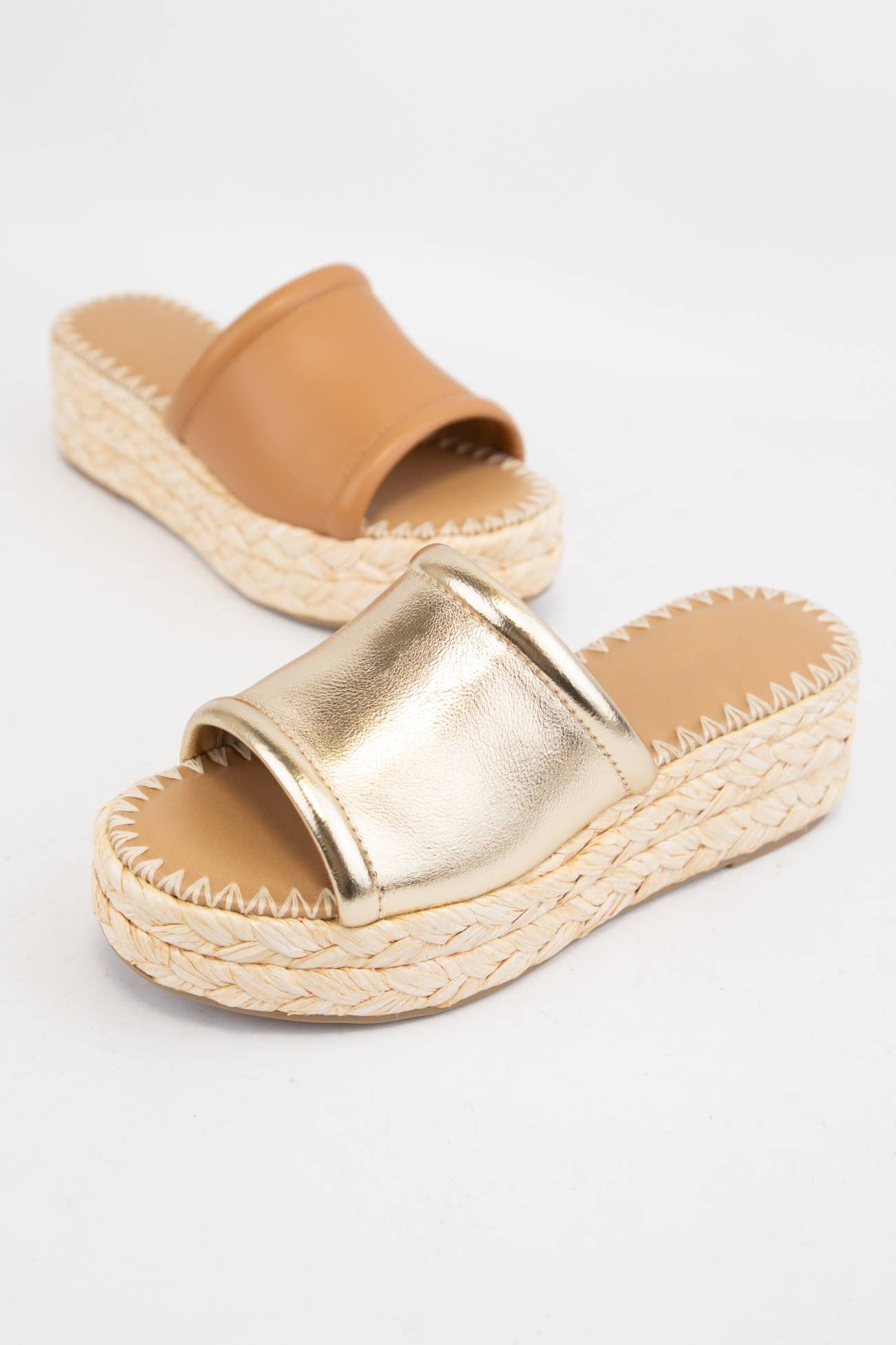 MONTE CHUNKY PLATFORM RAFFIA HEEL SLIP ON WEDGE