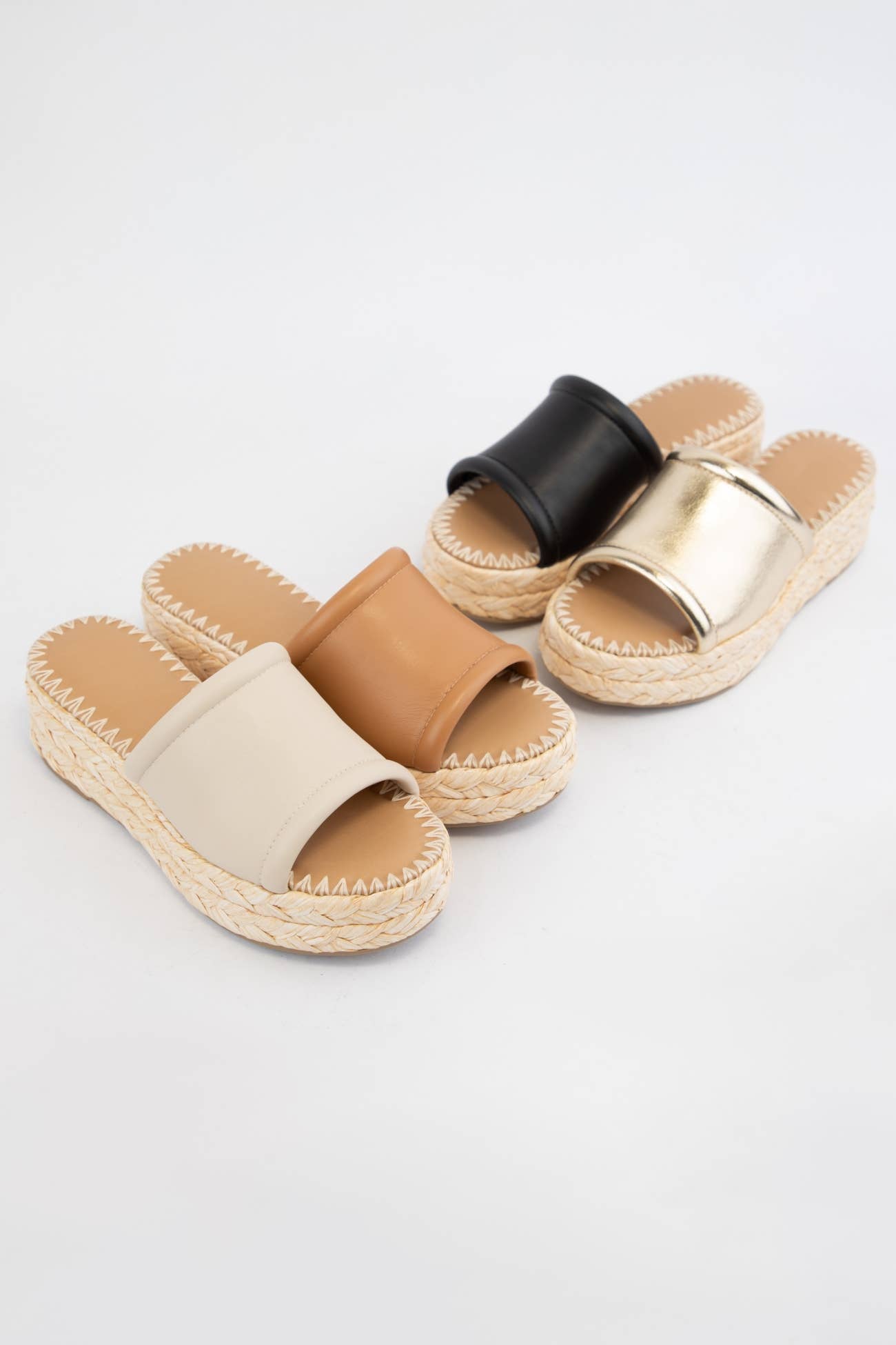 MONTE CHUNKY PLATFORM RAFFIA HEEL SLIP ON WEDGE
