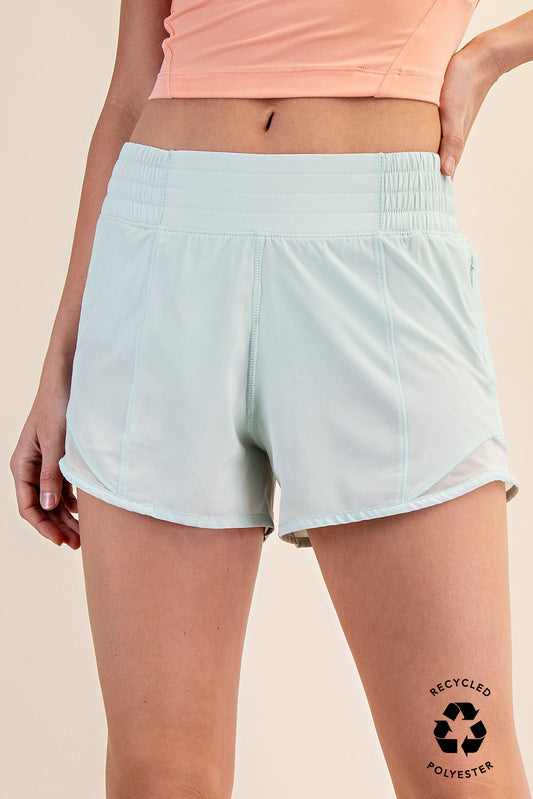 Soft Mint 3in Active Shorts