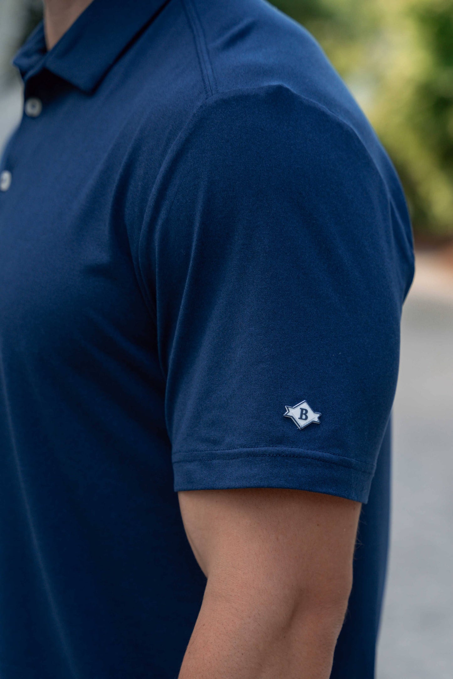 Burlebo Performance Polo - Heather Navy