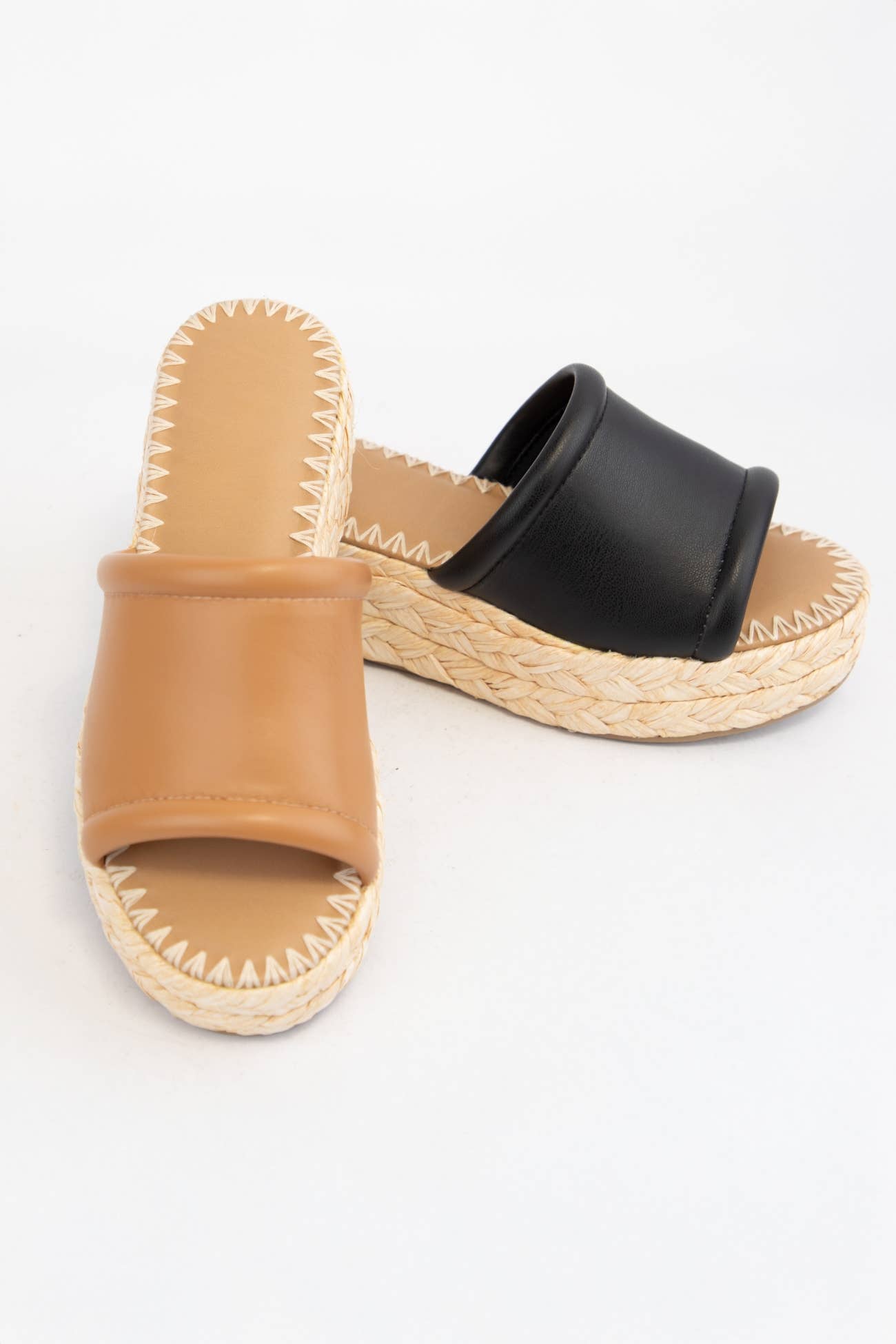 MONTE CHUNKY PLATFORM RAFFIA HEEL SLIP ON WEDGE