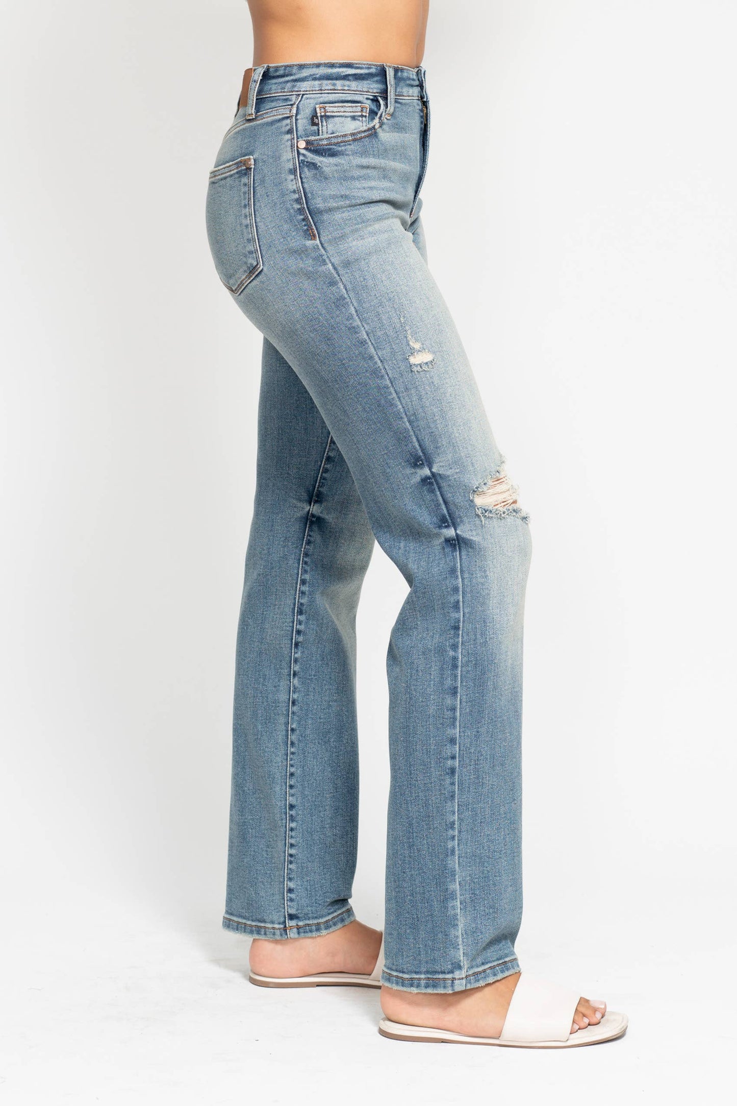 Judy Blue High Waisted Dad Straight Jean