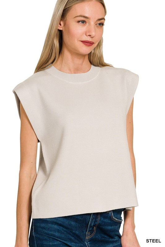 Steel Viscose Sweater Vest