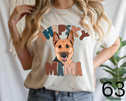 Shepsky Dog Mama T/S