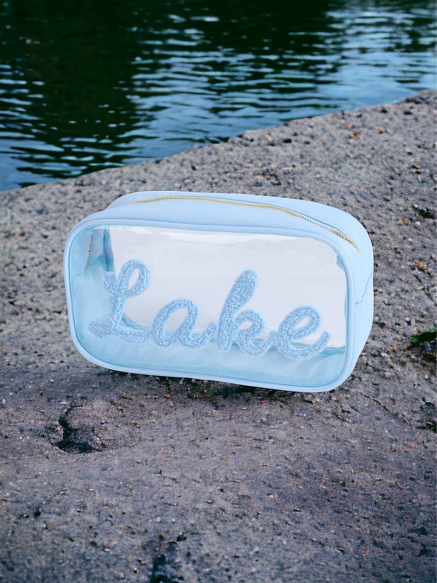 Cosmetic Bag Fun in the Sun Clear Nylon Collection: Large Lake