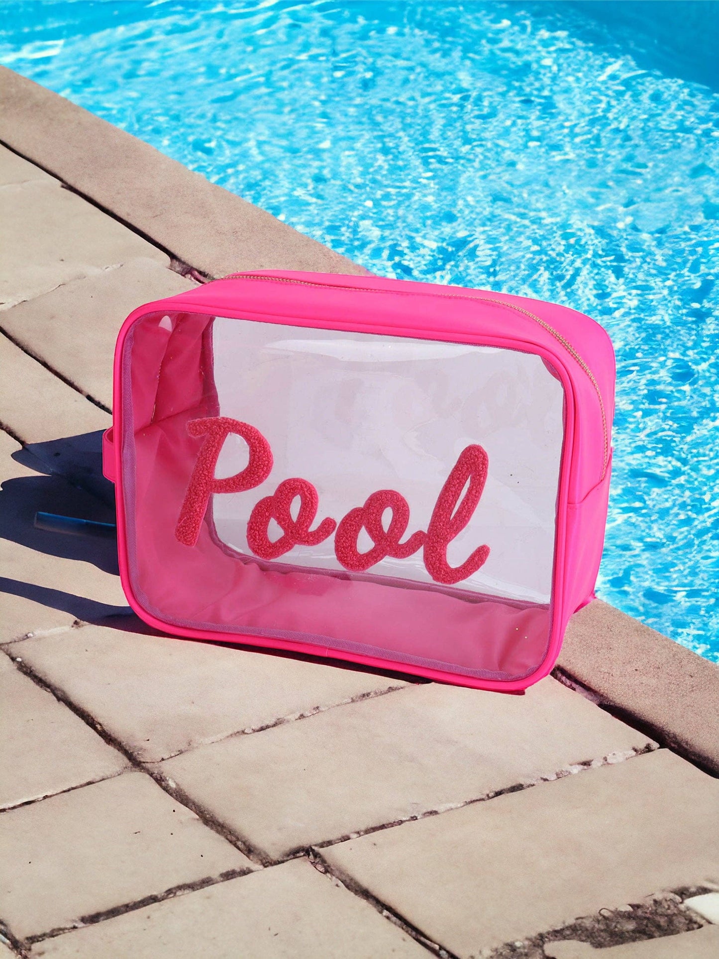 Cosmetic Bag Fun in the Sun Clear Nylon Collection: Large Lake