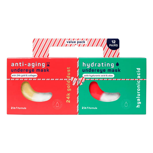 Christmas Holiday Anti-Aging & Hydrating Undereye Mask Duo – Value Pack