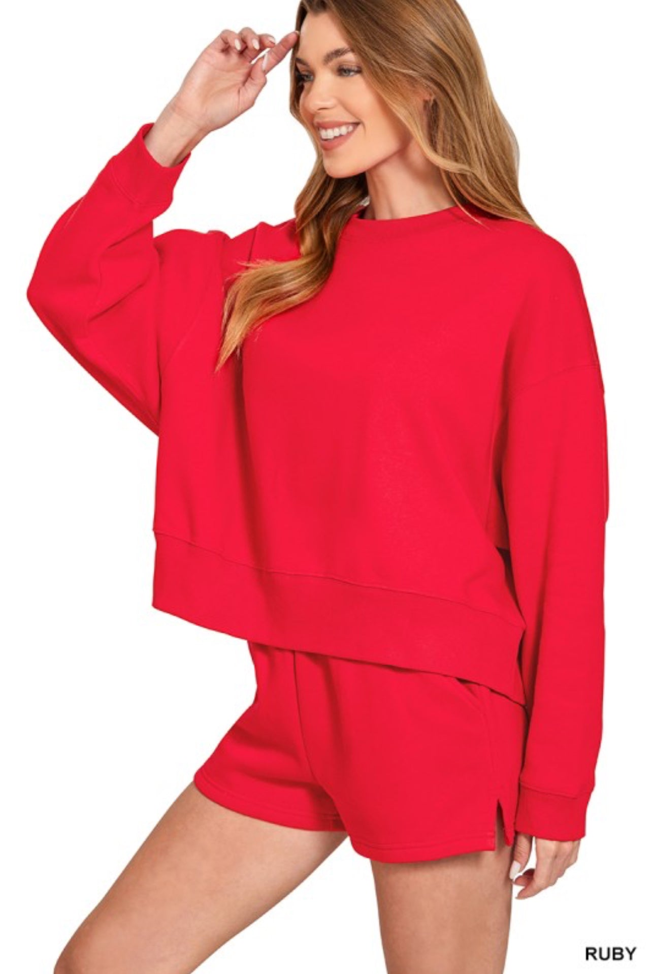 Red everyday fleece set