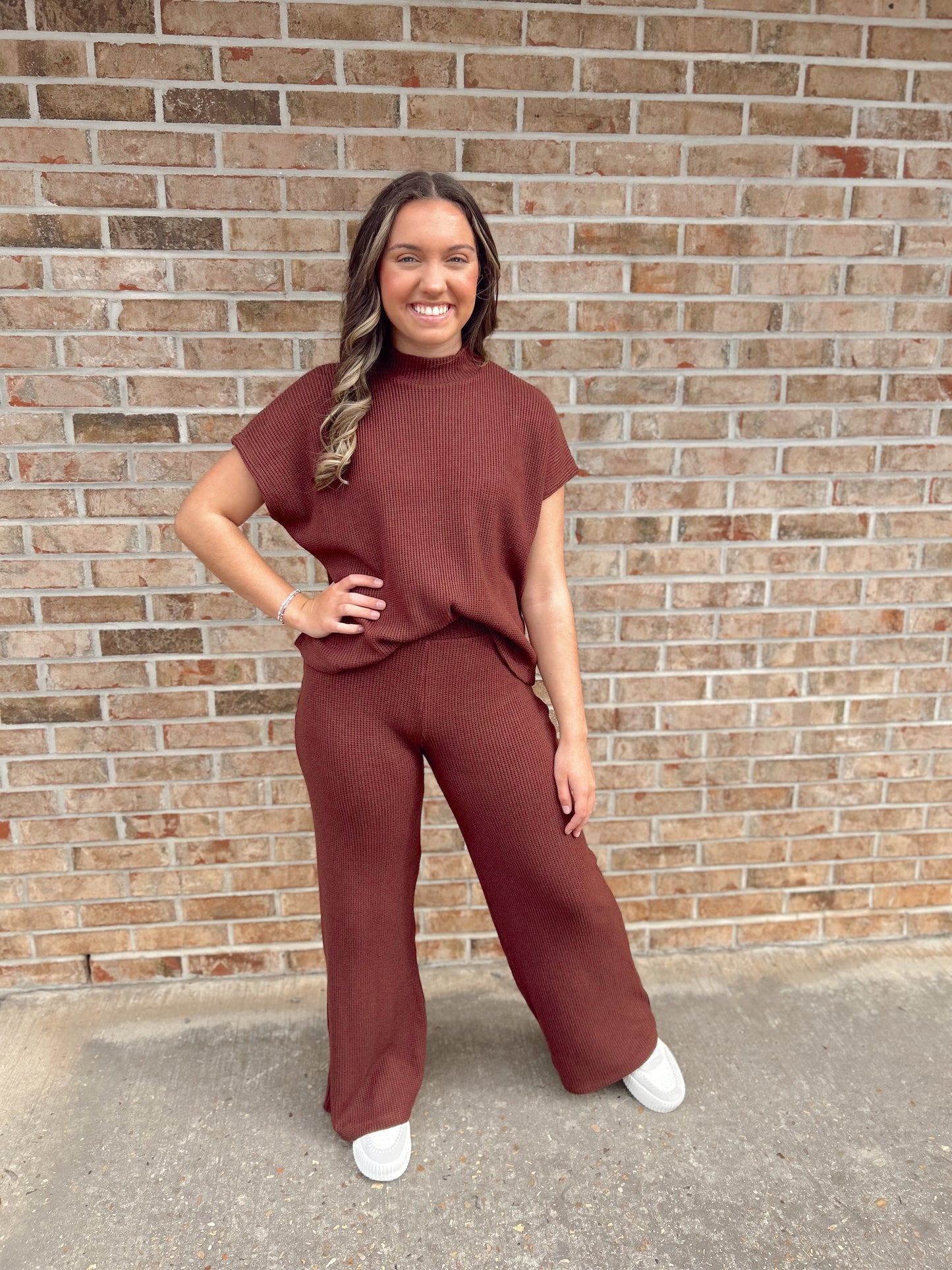 Rum brown sweater set