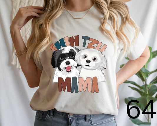 Shihtzu Dog Mama T/S