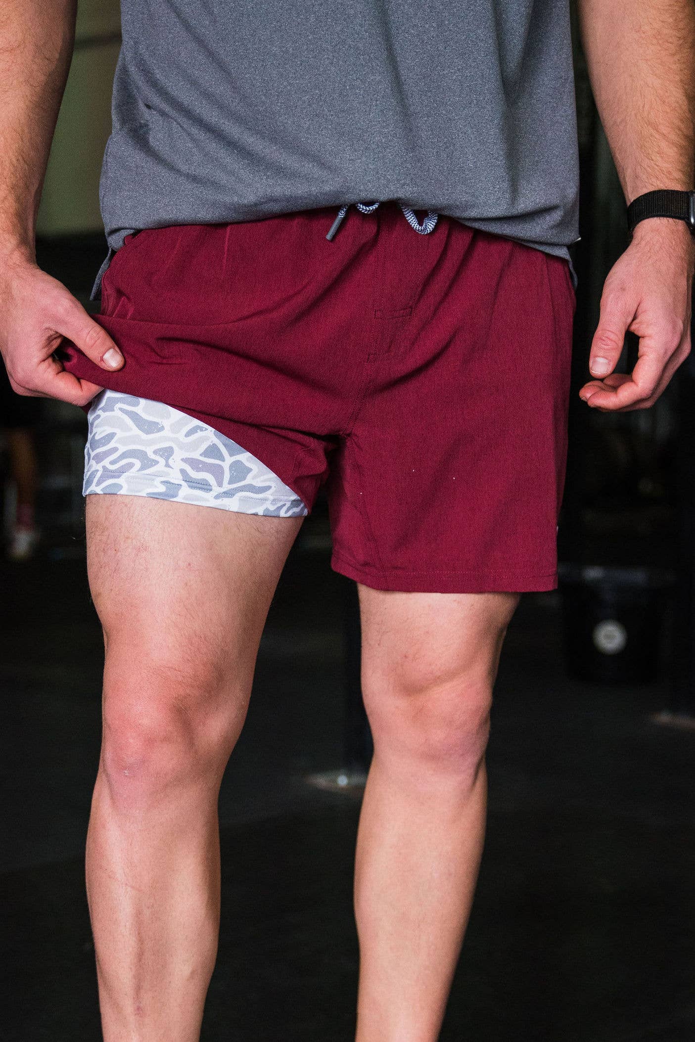 Burlebo Athletic - Maroon - White Camo Liner