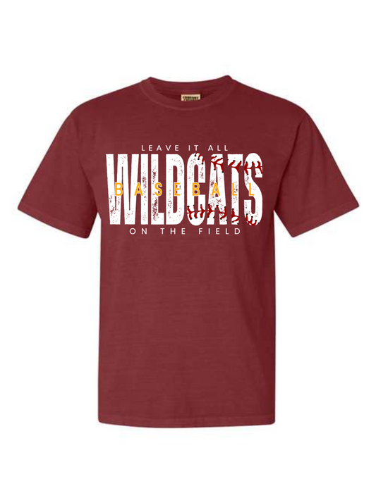 T/S Leave it on the field. White & Gold
