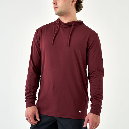 Burlebo maroon performance hoodie
