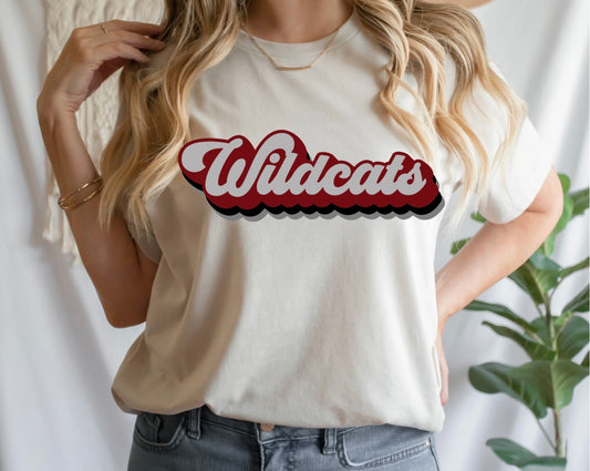 Wildcats maroon & black Graphic T/S