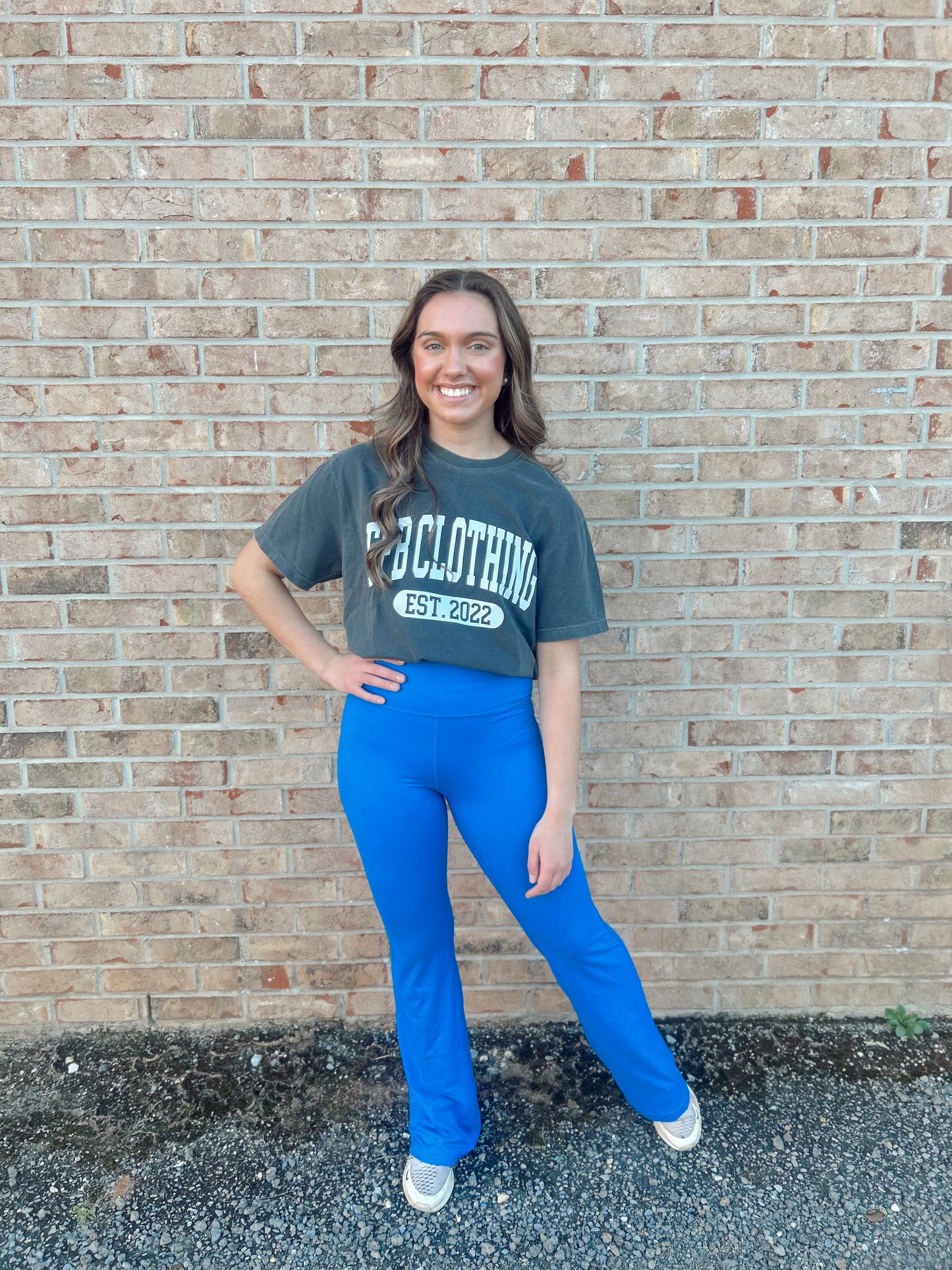 True Blue Flared yoga pants