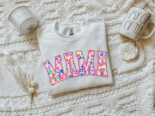 Mama leopard colorful T/S