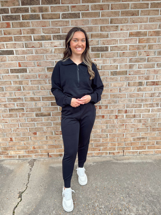 Local Girl Black Freelance Joggers