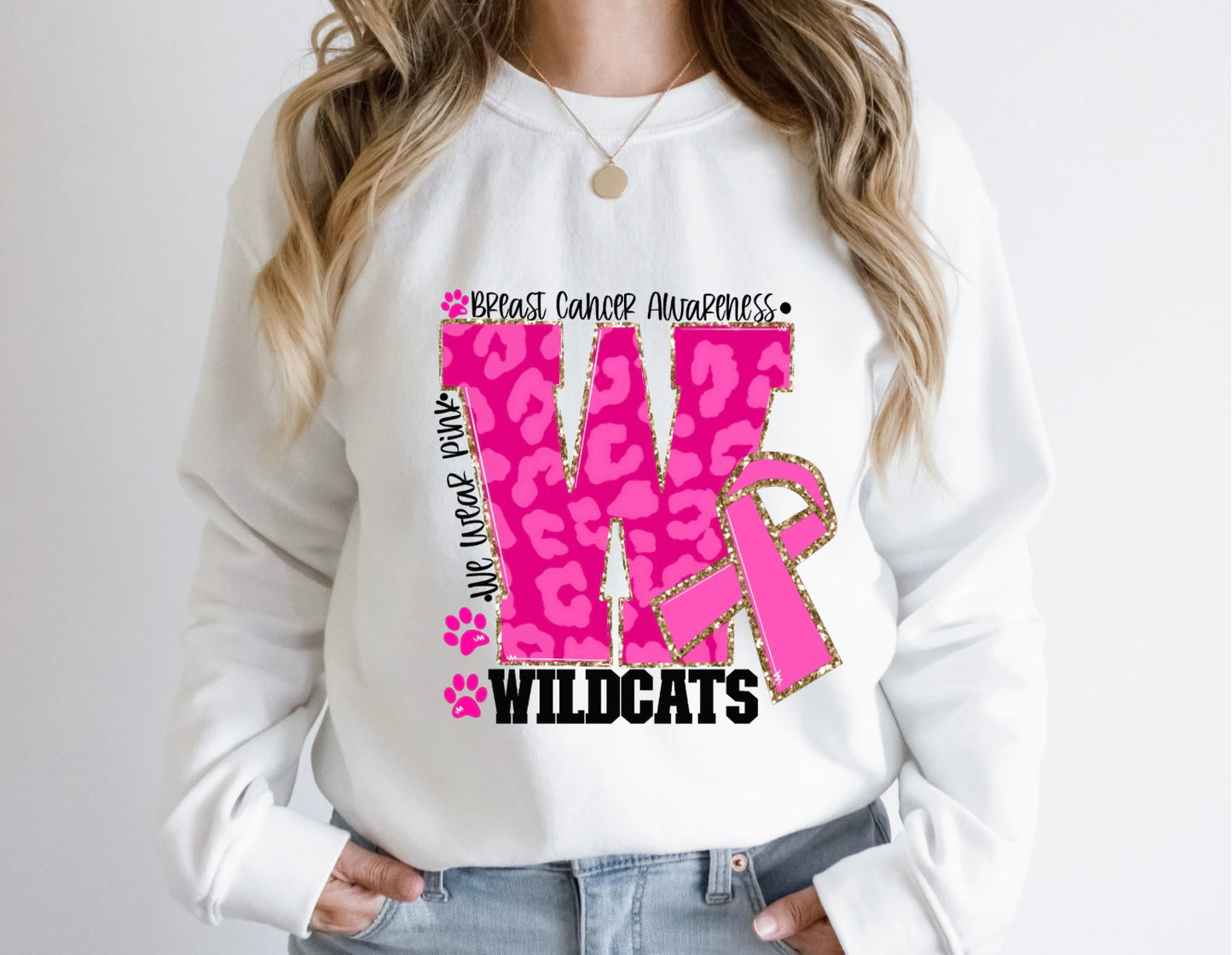 Wildcats pink leopard T/S