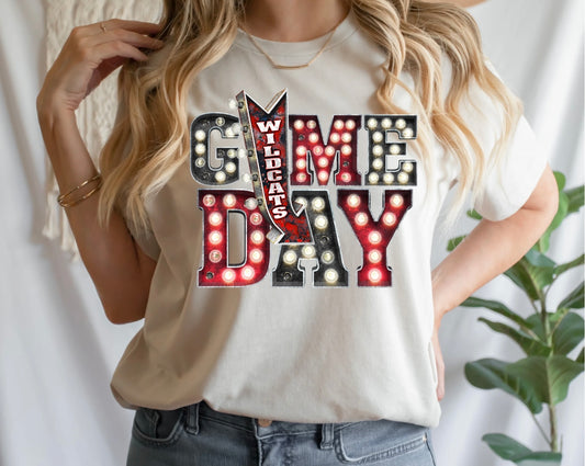 Game Day lights Graphic T/S