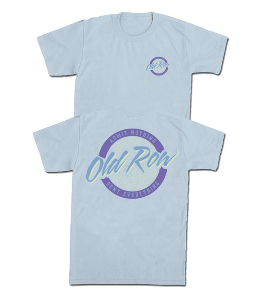 Old row 3800 chambray circle logo pocket tee