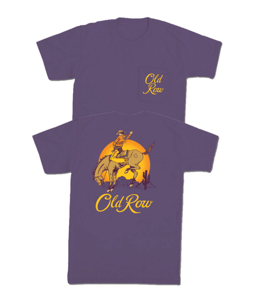 Old row crown cowboy pocket tee