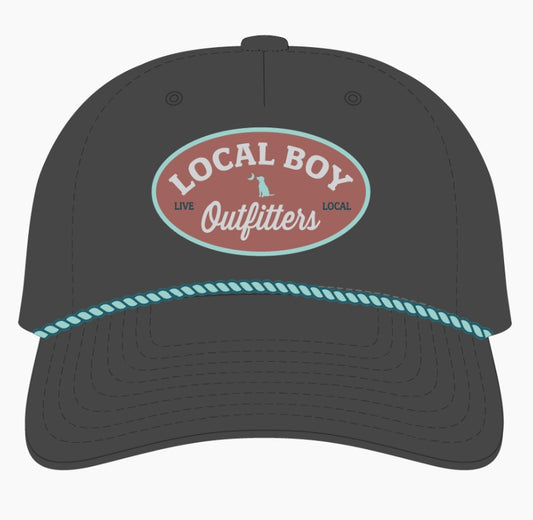 Local Boy Charcoal Rope Hat