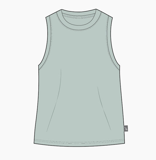 Local Girl Eucalyptus Muscle Tank