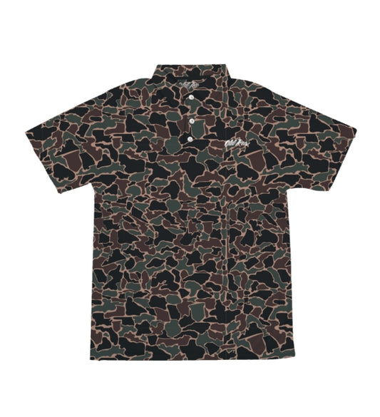 Old Row 80s Camo Polo (Brown)