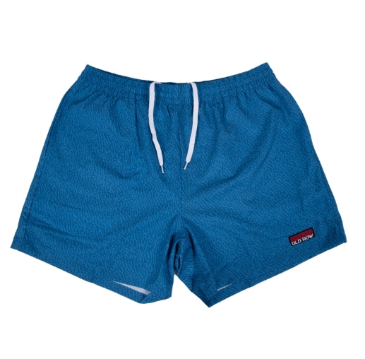 Old Row Blue Swim Trunks