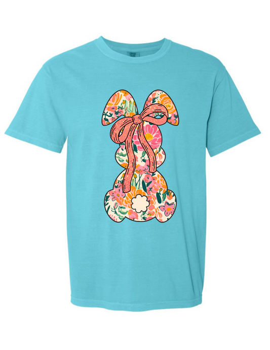 T-shirt/Sweatshirt Multi-Color Bunny w/ bow