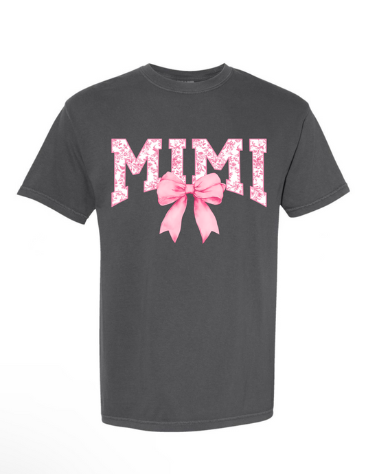 T-shirt/Sweatshirt pink floral MIMI w/ bow