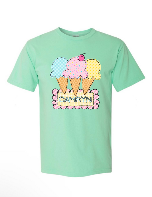 T-shirt/Sweatshirt CUSTOM ice cream w/ cherry