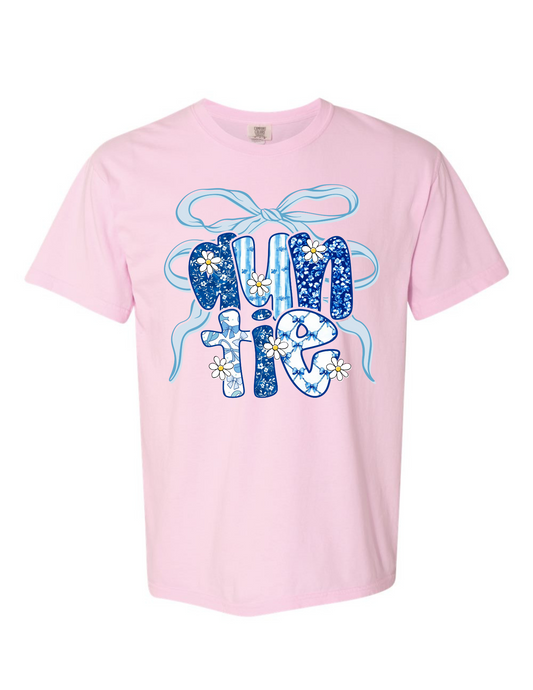 T-shirt/Sweatshirt Auntie Blue Bow