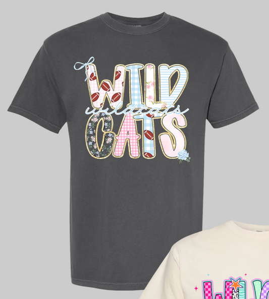 T-shirt/Sweatshirt Preppy Wildcats floral