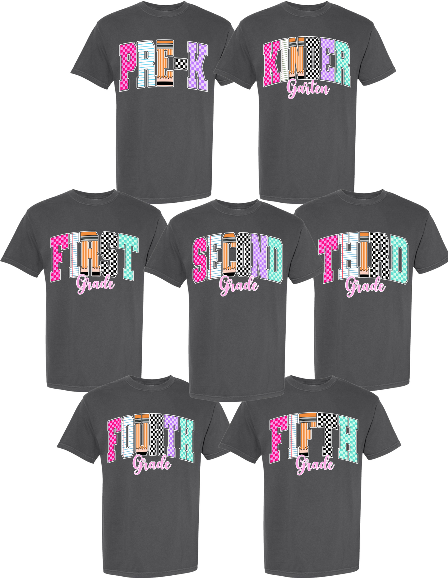 T-shirt/Sweatshirt Fifth Grade School Patterns