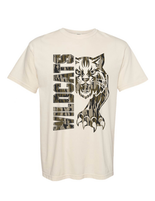 T-shirt/Sweatshirt Camo Wildcats Vertical