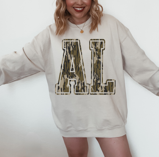 T-shirt/Sweatshirt Big Camo Alabama