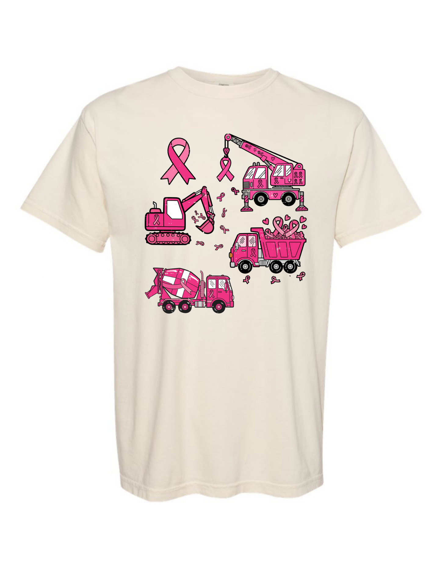 T-shirt/Sweatshirt Breast Cancer Dump Truck Construction