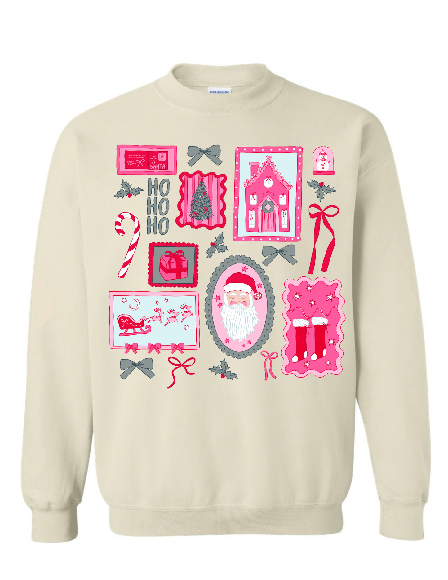 T-shirt/Sweatshirt Preppy Pink Christmas